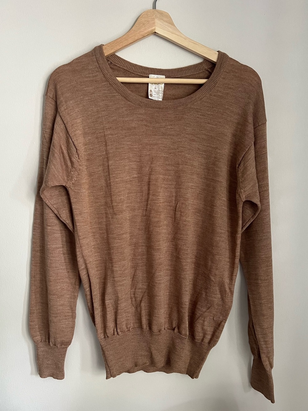 Chicks Wool Tan Sweater